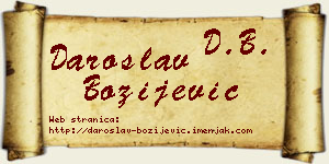 Daroslav Božijević vizit kartica